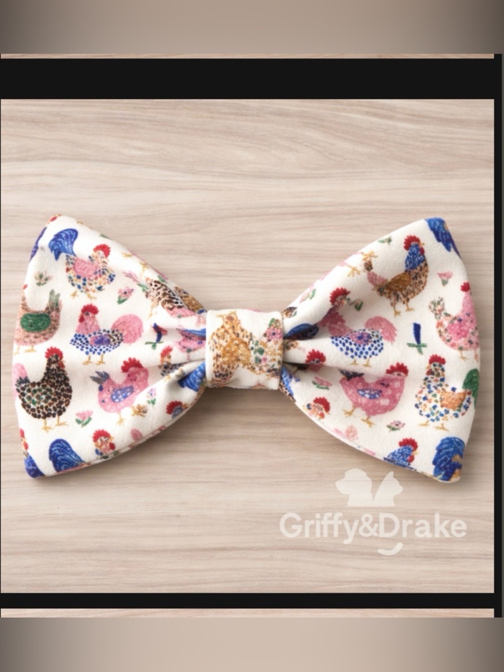 🎉LAST CHANCE 🎉🐓 Fancy Flock Pattern Pet Bow Tie - Picture 2 of 11
